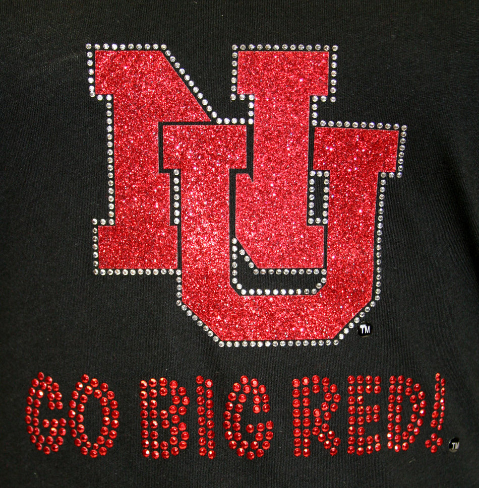 Womens Go Big Red V-Neck Tee