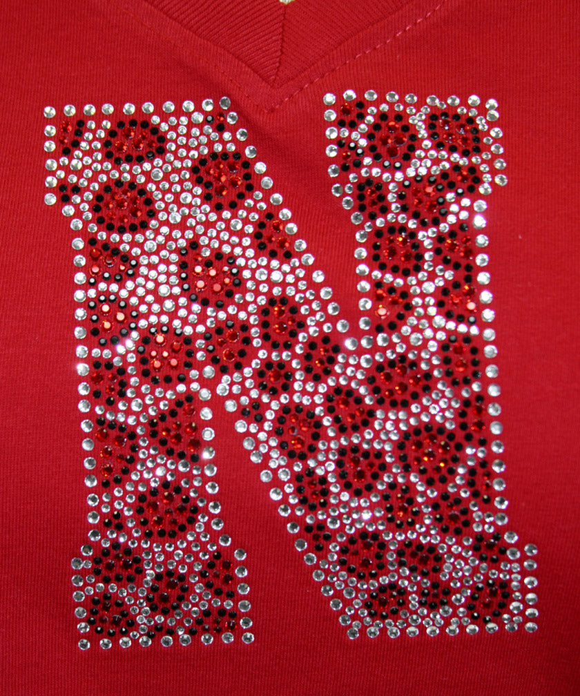 Ladies Cheetah N Rhinestone Tee