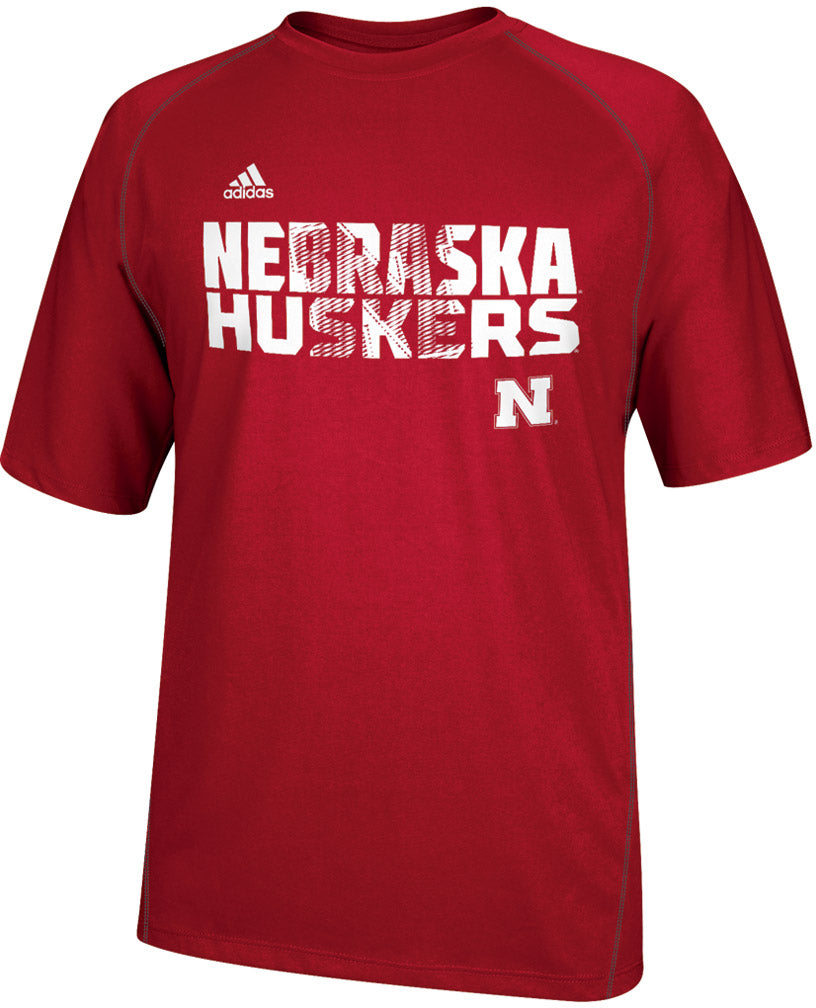 2014 Adidas Red Sideline Razor Short Sleeve Tee