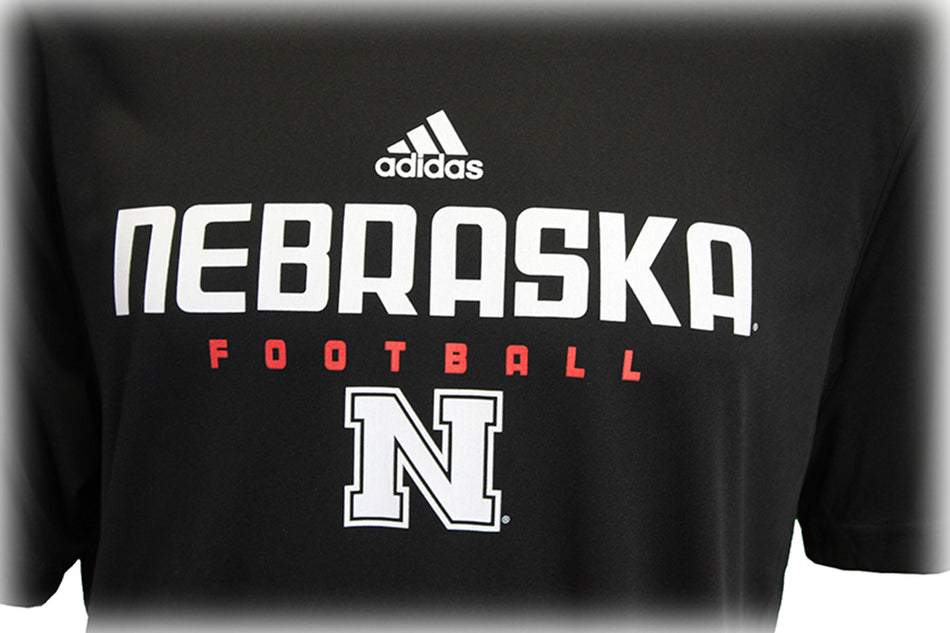 Adidas Black Climalite Short Sleeve Football Tee