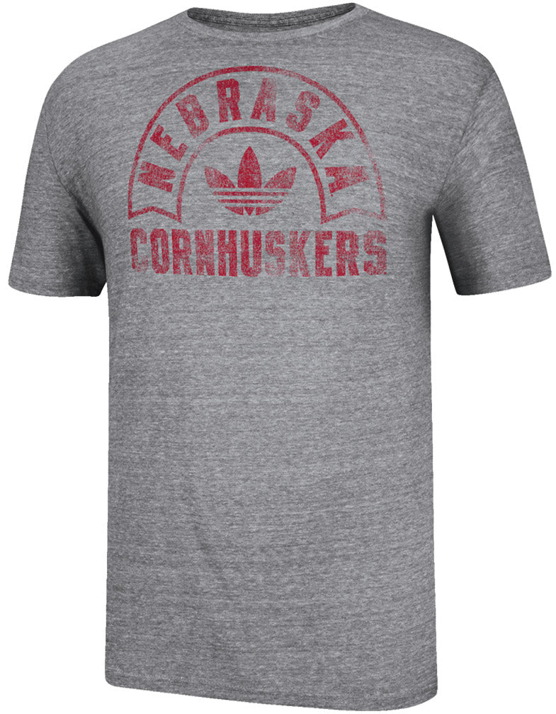 Adidas Grey Old School Cornhusker Tee