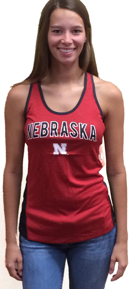 Womens Bristol Charcoal and Red Tank
