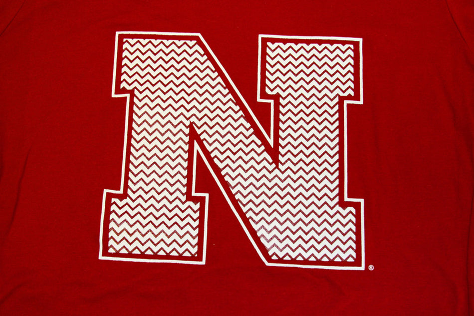 Red Chevron N Tee