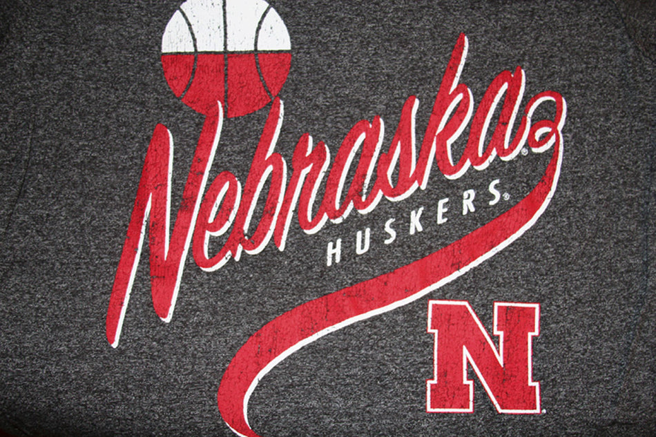 Ladies Black Retro Sweep Basketball Tee