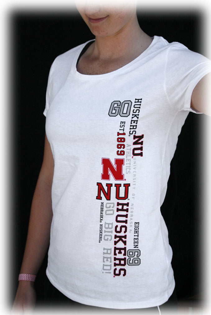 Women's White Scoop T-Shirt