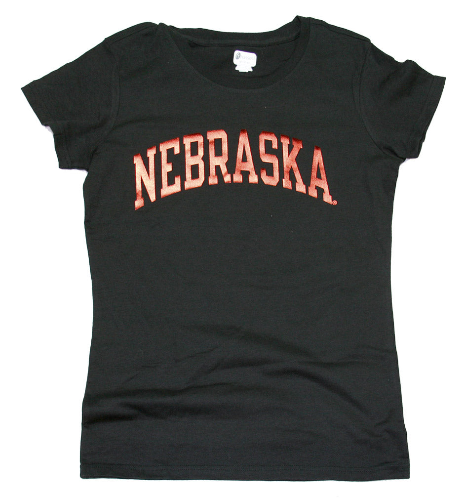 Red Foil Black Russell Tee