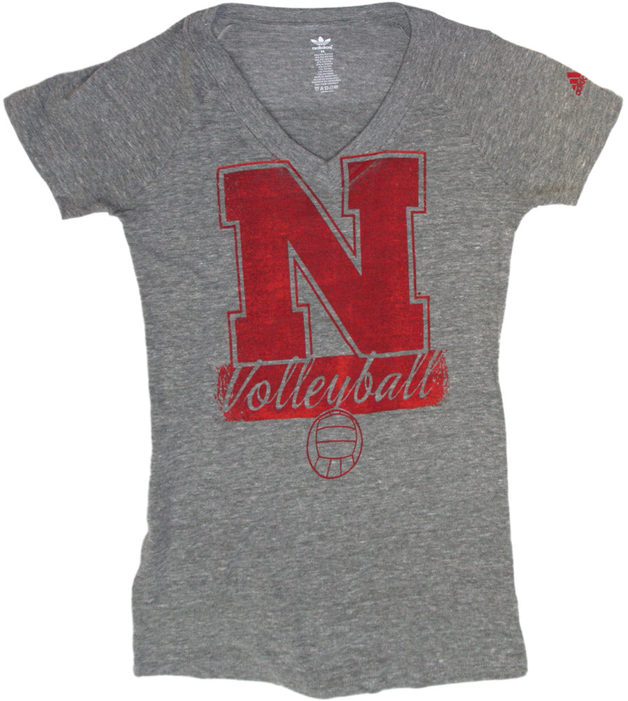 Adidas Volleyball Grey Womens Tee