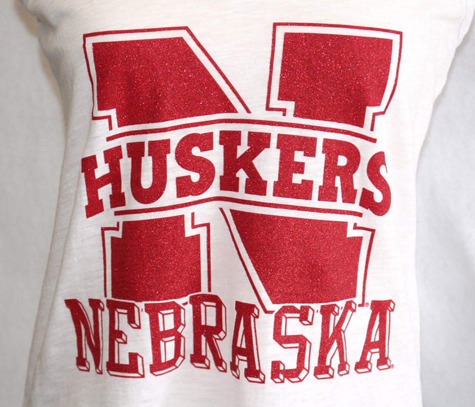 Sparkle N Huskers Cinched Back Tank