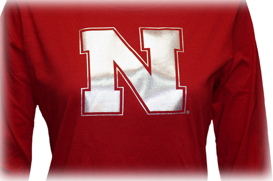 Red Long Sleeve Glitter Iron N