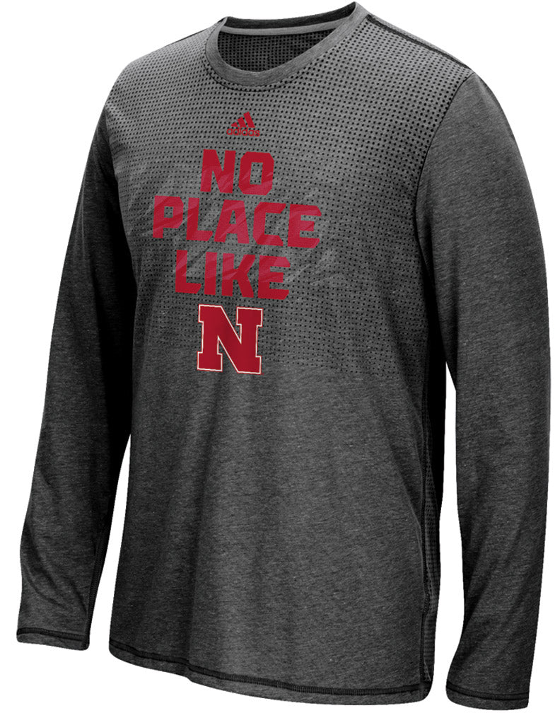Adidas No Place Like Nebraska Ultimate Sideline Tee - Black
