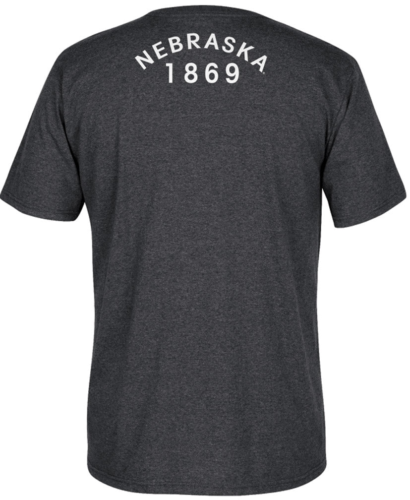 Adidas Respect The Huskers Tee - Gray