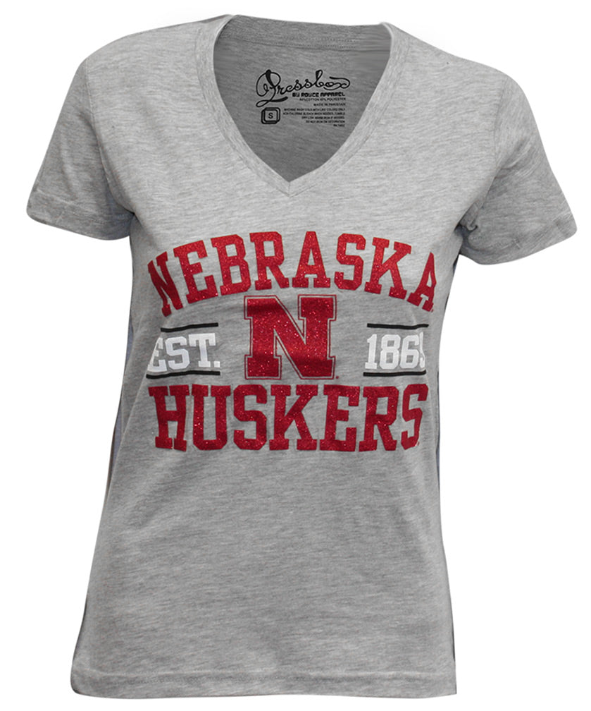 Huskers Established Tribune VNeck Tee
