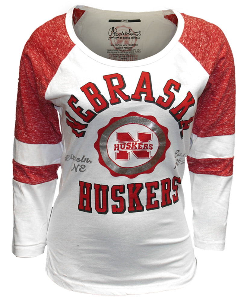 Nebraska Huskers Football Foil Bishop Tee