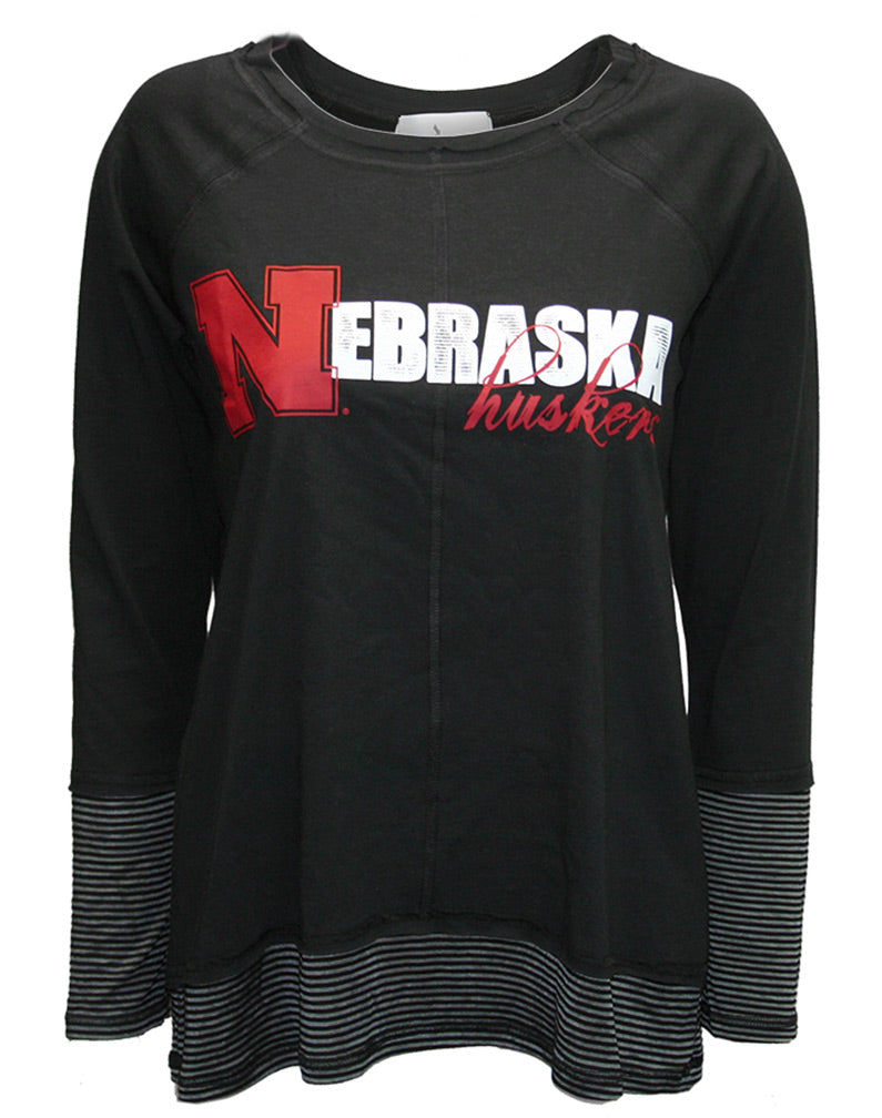 Nebraska Huskers Polka-Dot Jersey LS