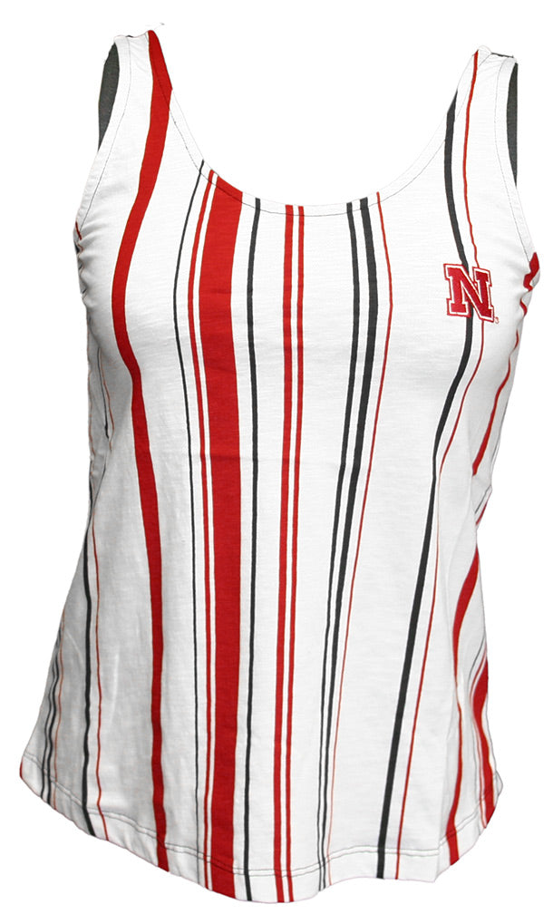 Nebraska N Vertical Stripe Tank