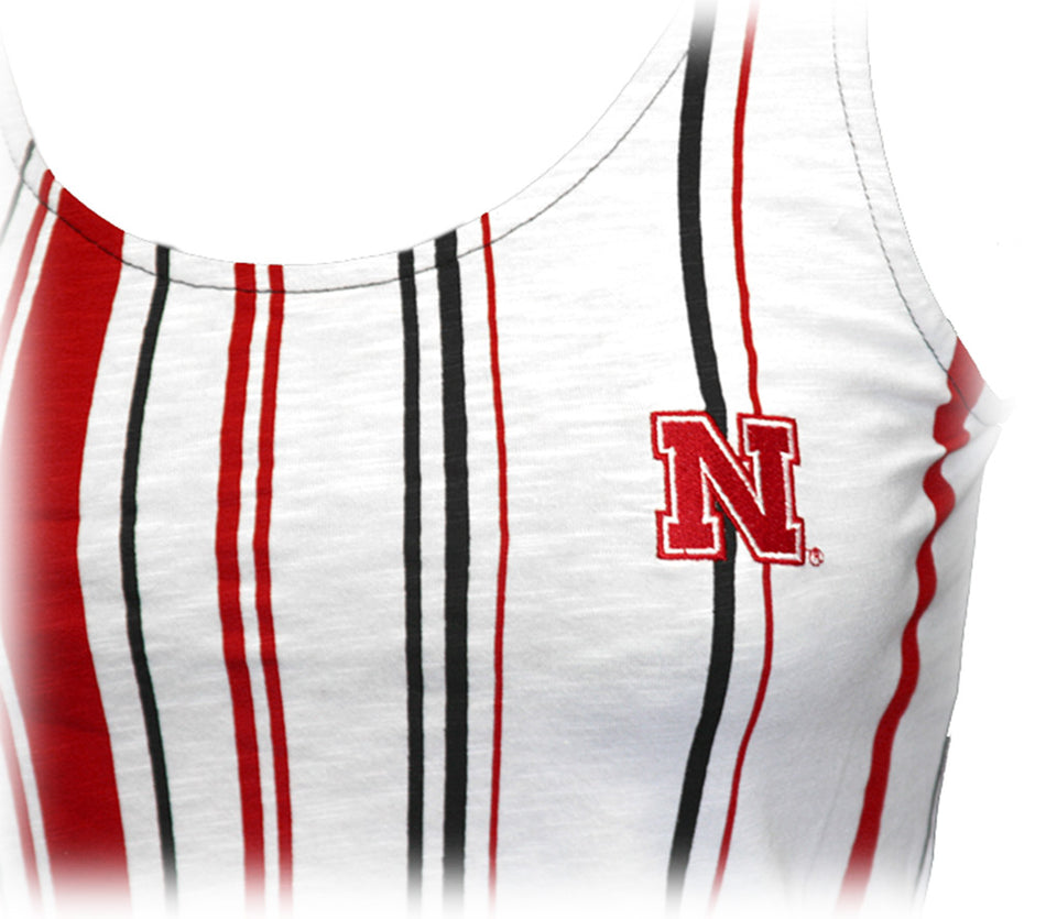 Nebraska N Vertical Stripe Tank