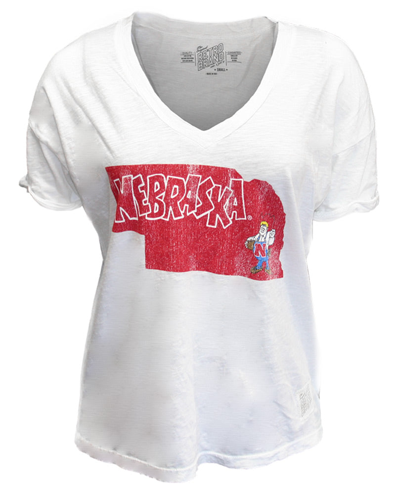 Nebraska State N Herbie Vneck Dolman