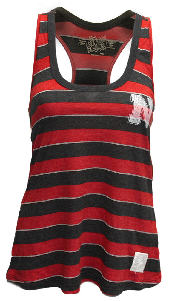 Nebraska N Striped Racerback