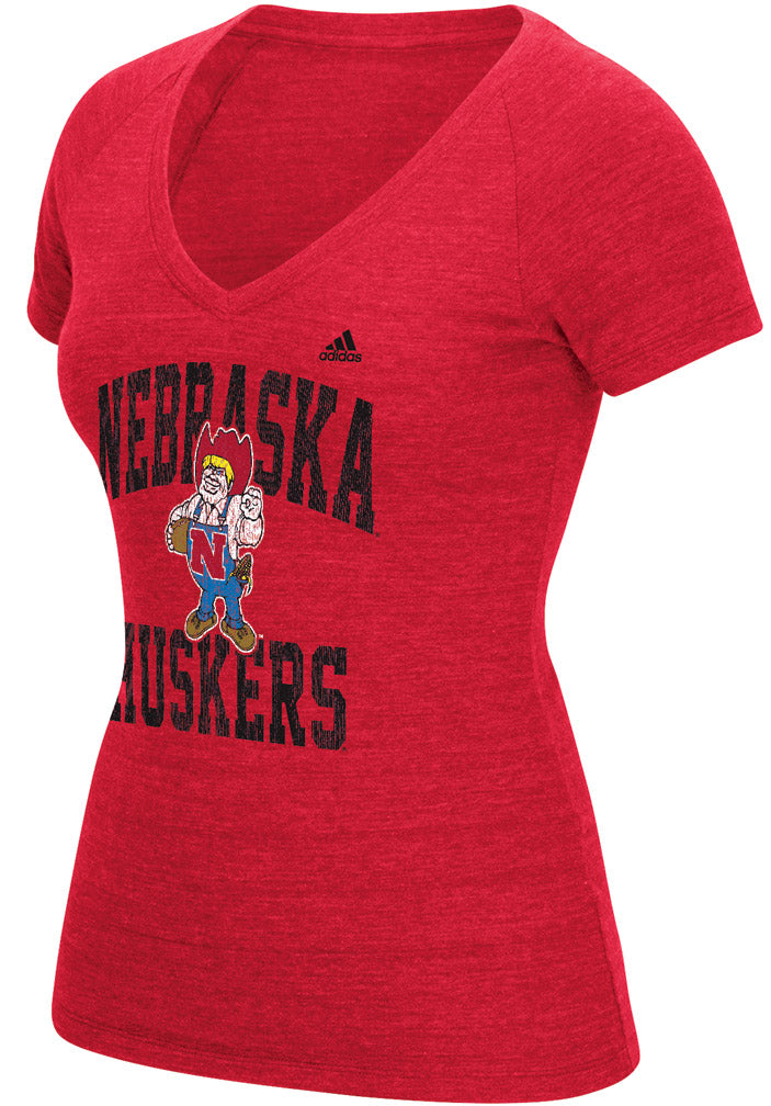 Adidas Womens Herbie Huskers Tri Vneck Tee