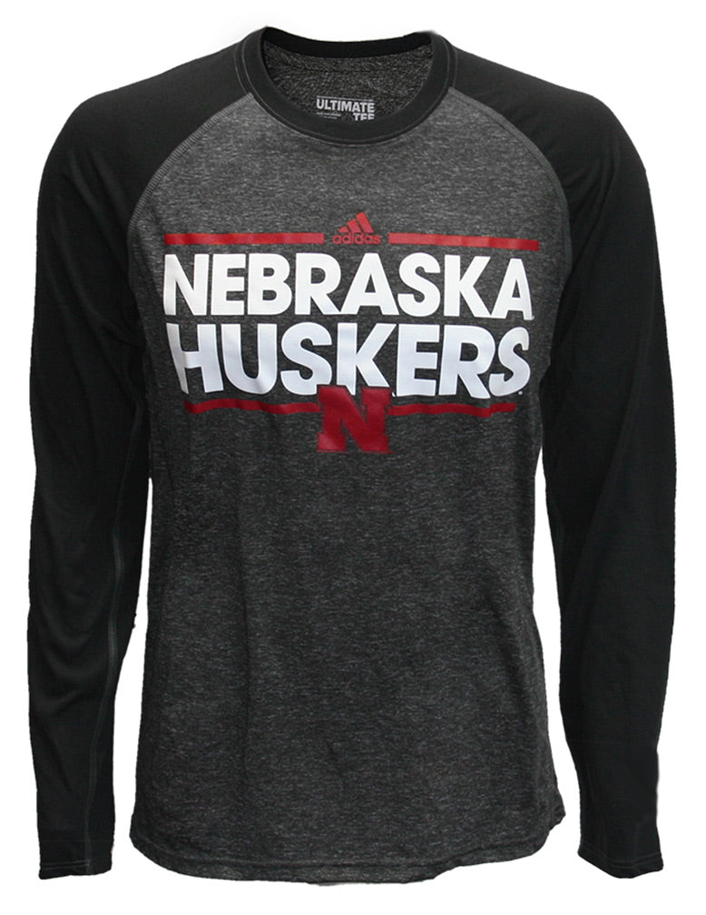Adidas Nebraska Huskers N Raglan Tee
