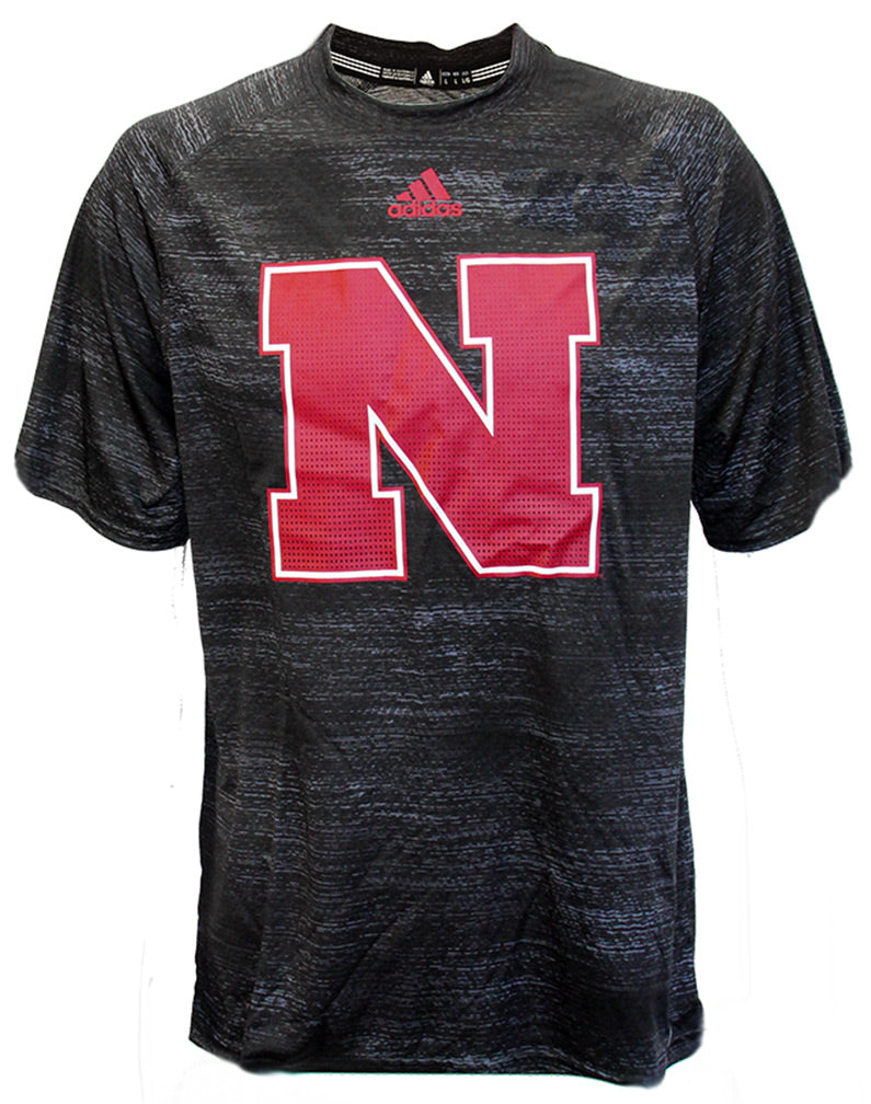 Adidas Huskers Sideline Training Black Tee