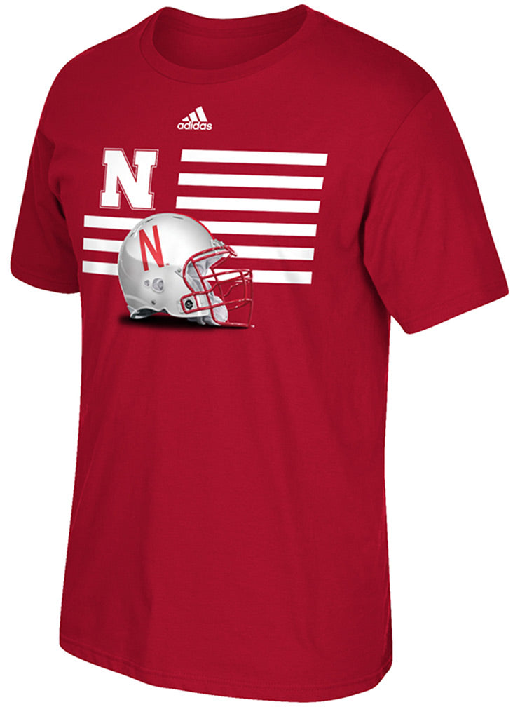 Adidas Husker Helmet Flag Tee