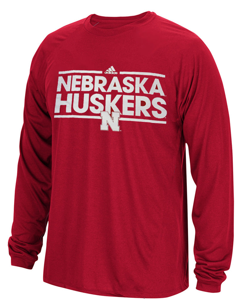 Adidas Nebraska Huskers Dassler LS Tee