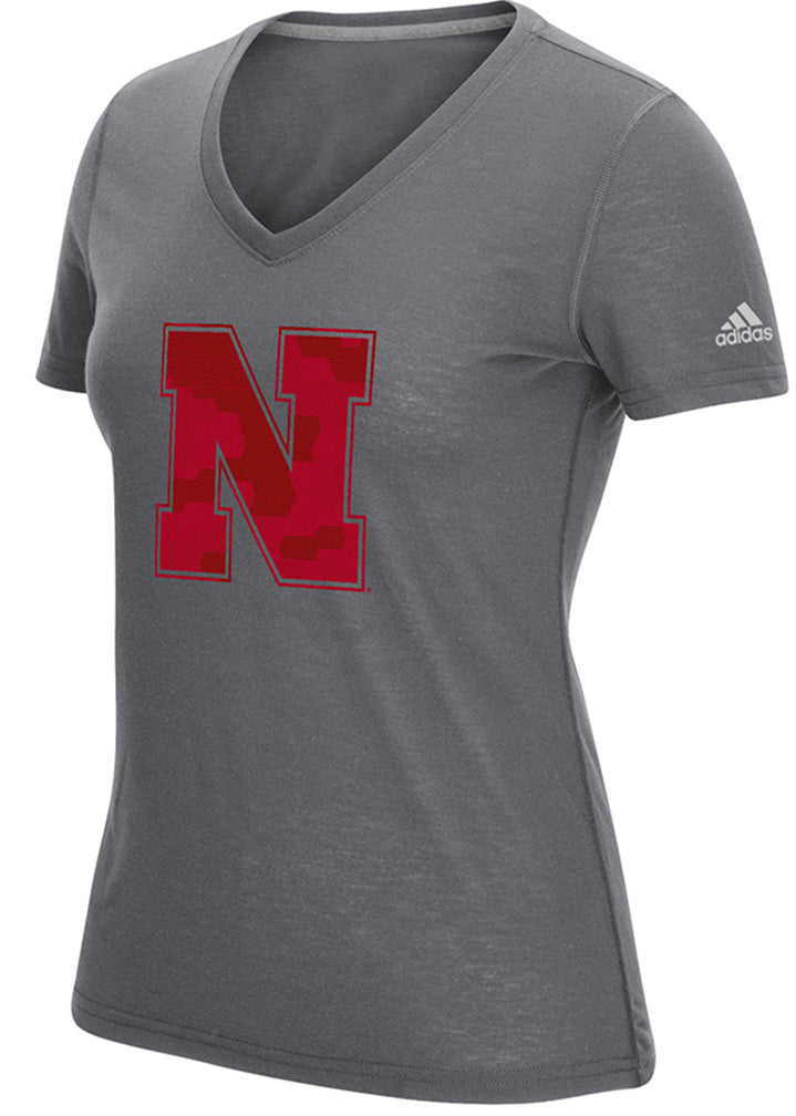 Adidas Womens Nebraska N Triax Tee