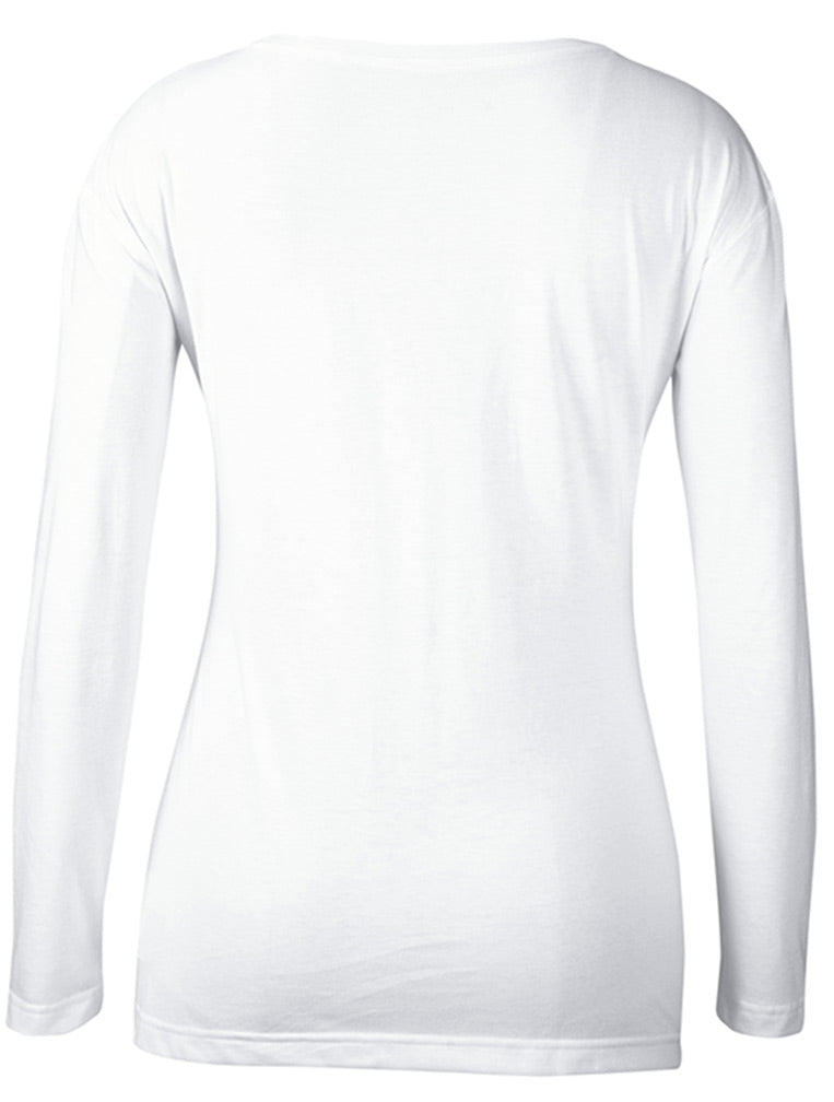 Adidas Womens Nebraska Huskers LS Crew Neck Tee
