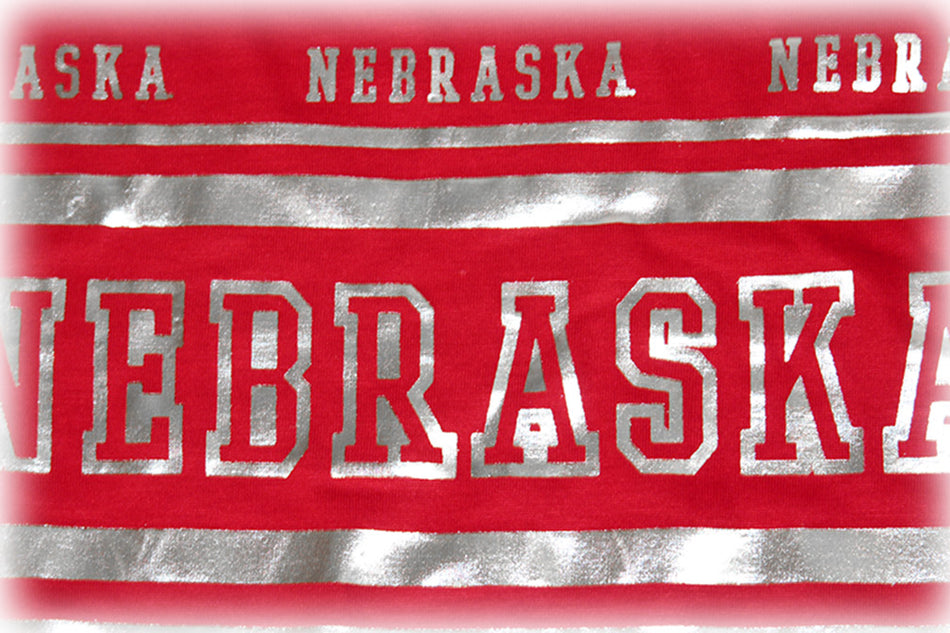 Ladies Nebraska ZZ Foil Tank