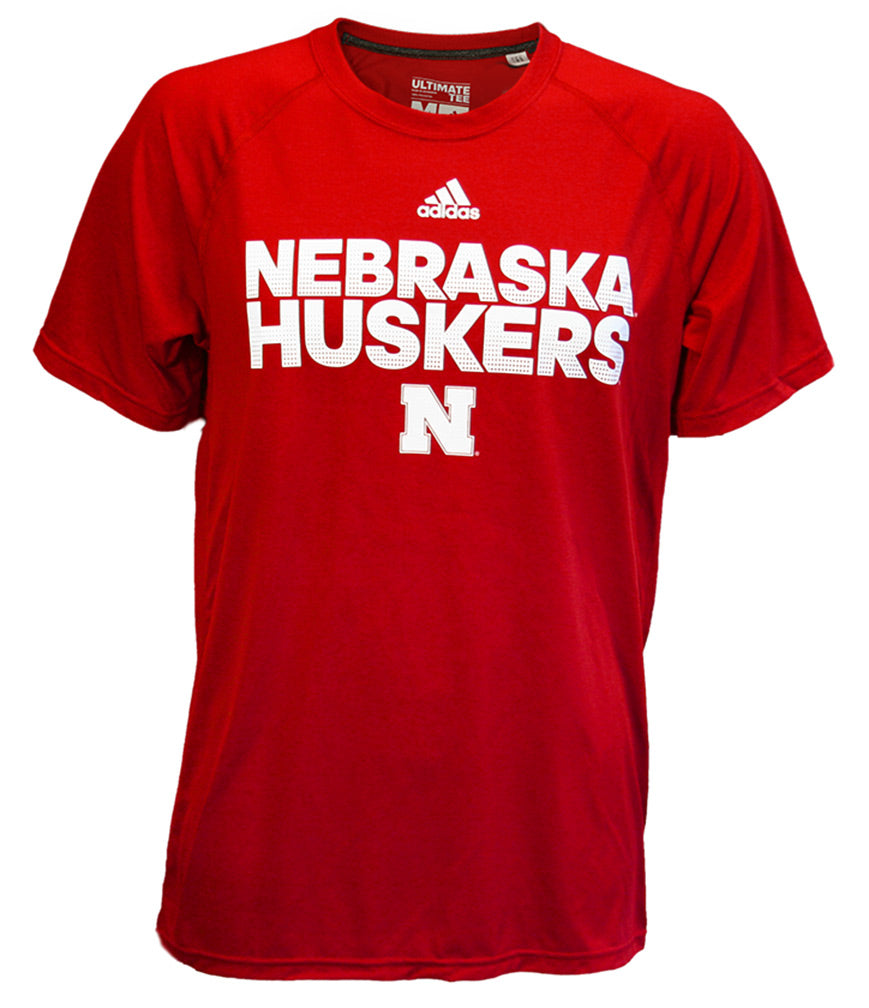 Adidas Nebraska Huskers Ultimate Red Tee