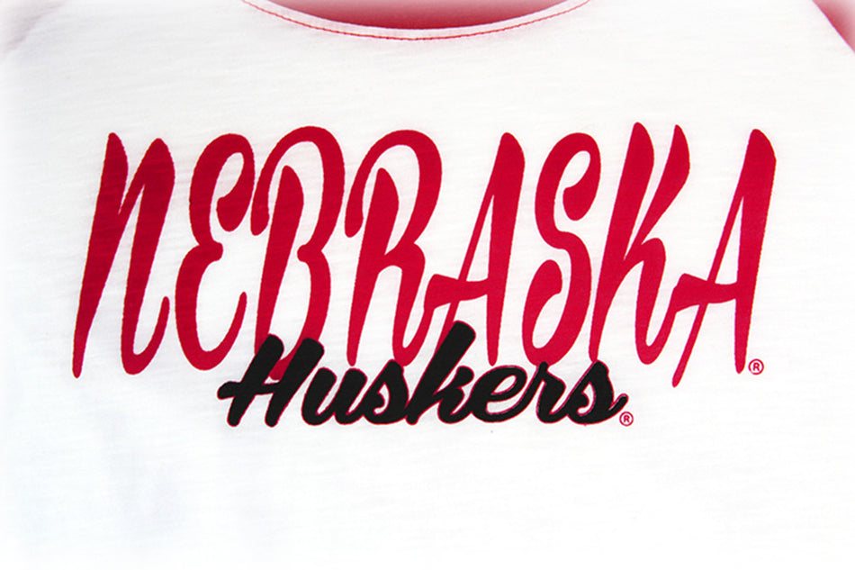 Ladies Nebraska LS Raglan