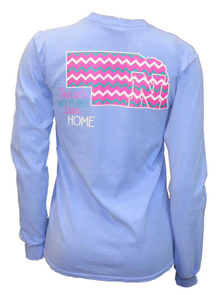 Chevron Nebraska South Beach Tee