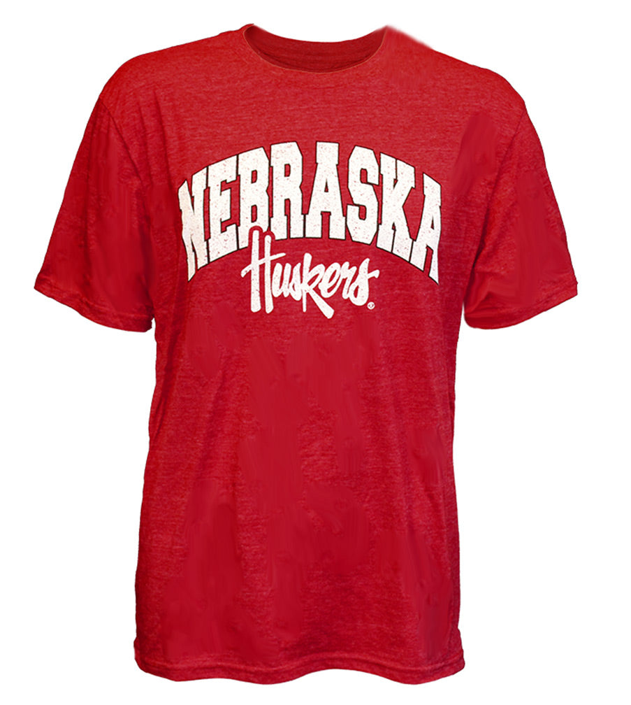 Nebraska Huskers Triblend Rojo Tee