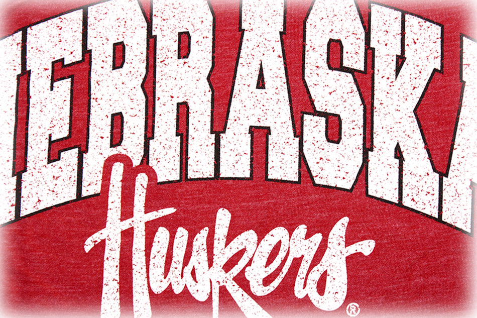 Nebraska Huskers Triblend Rojo Tee