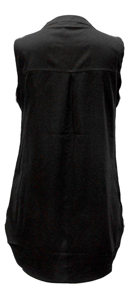 Womens Iron N Sleeveless Button Tank