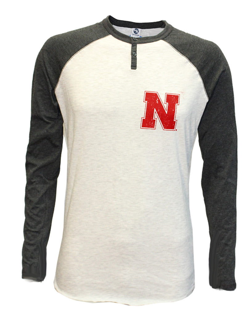 Grey Iron N Nebraska Henley