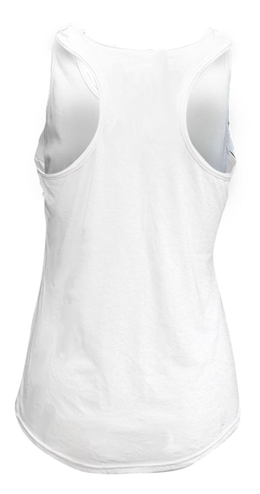 Ladies Nebraska Cornhuskers White Tank