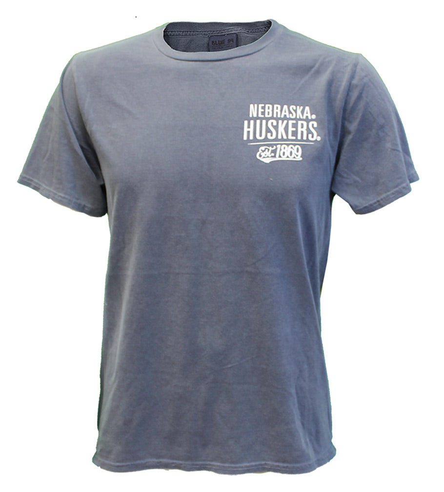 Peri Huskers Established Shield Tee