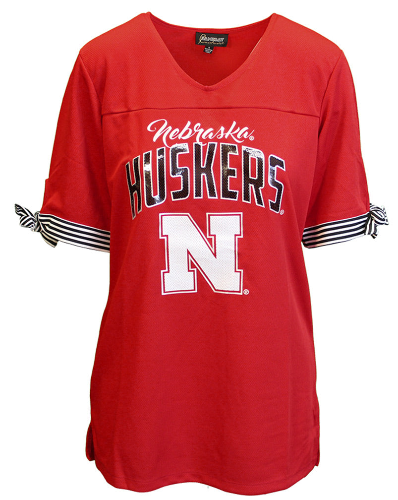 Tie Sleeve Nebraska Huskers Tunic Jersey