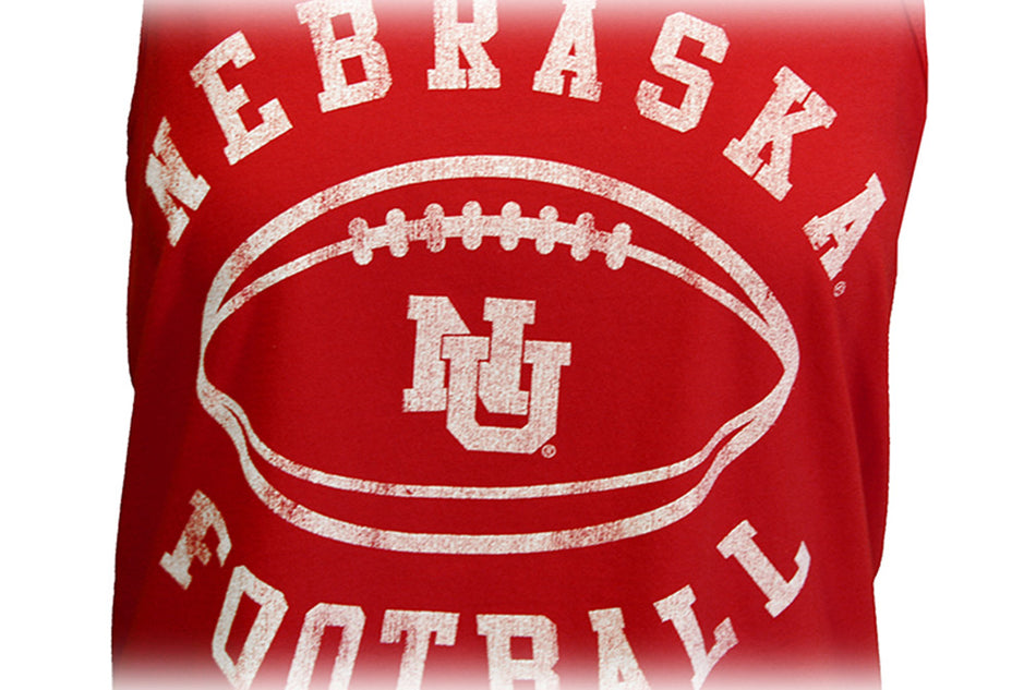 Ladies Nebraska Football Muscle Tank