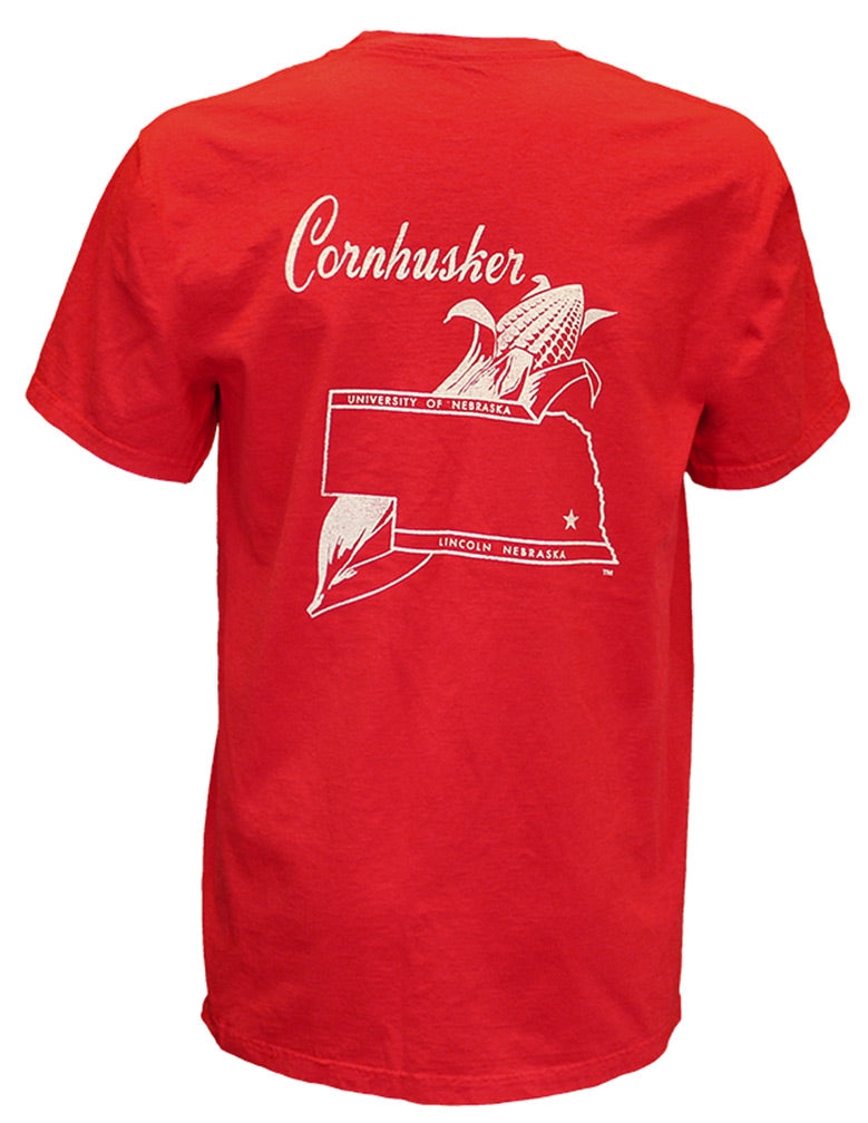 Vintage NU Cornhuskers Pocket Tee