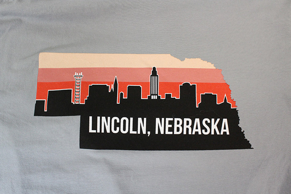Lincoln Nebraska Skyline LS Tee