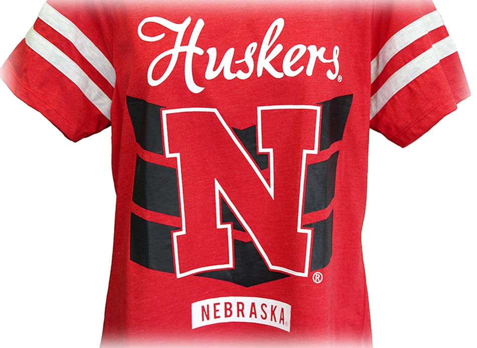 Huskers Arrow Ladies Top