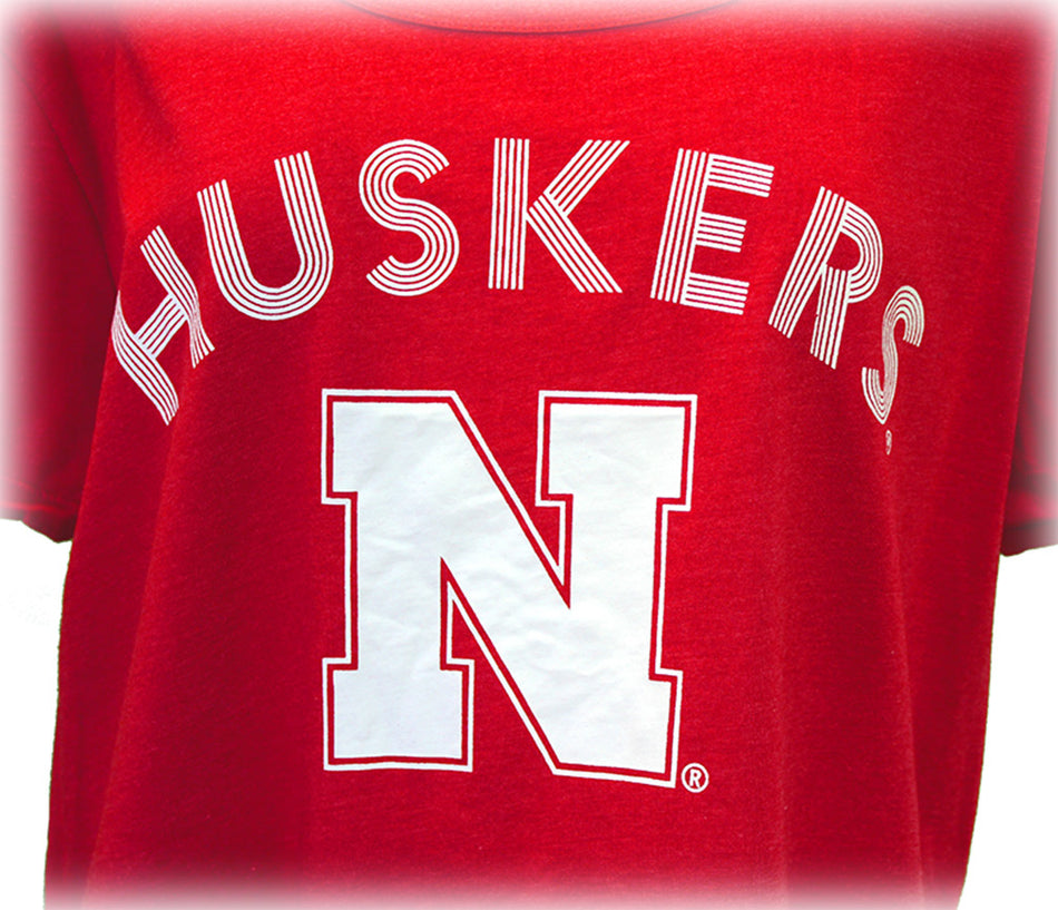 Huskers Disco Scoop Vivacious Tee