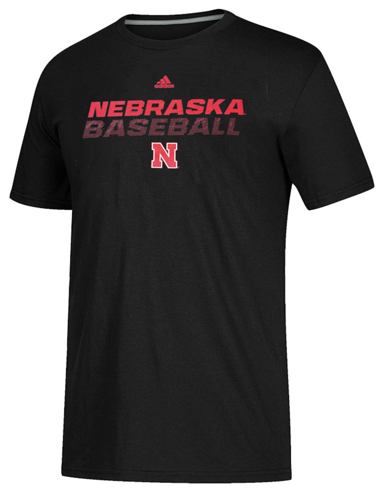 Adidas Nebraska Baseball Performance Tee