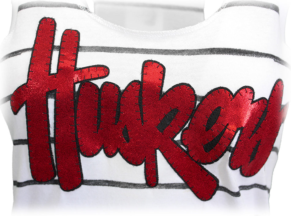 Huskers Stitch and Stripe Flynn Tank