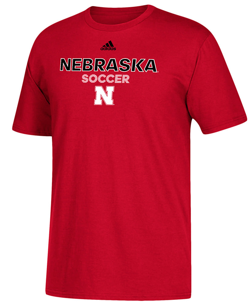 Adidas Nebraska Soccer Rush Tee