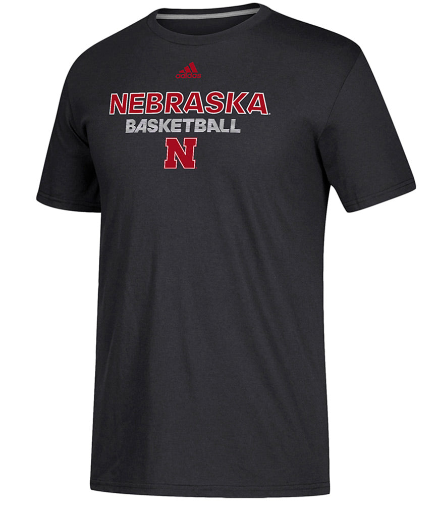 Adidas Nebraska Basketball Rush Premier Tee