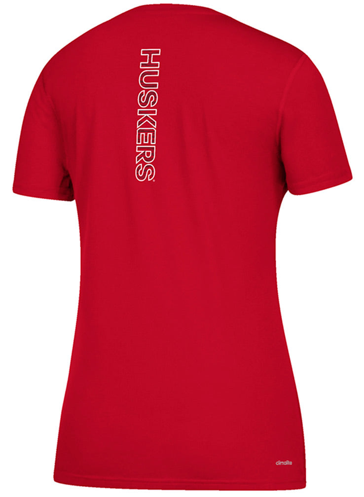 Adidas Womens Ultimate Sideline Huskers Sequel Tee